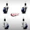 Service Caster 3.5'' SS Solid Poly Wheel Swivel 1-3/8'' Expanding Stem Caster Set 2 Brakes, 4PK SCC-SSEX20S3514-SPUS-2-TLB-2-138 - alternate 4